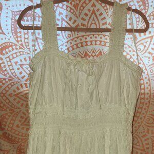 *NWT* GAP x Doen Long Eyelet Smocked Dress